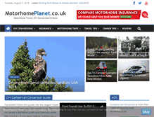 Tablet Screenshot of motorhomeplanet.co.uk